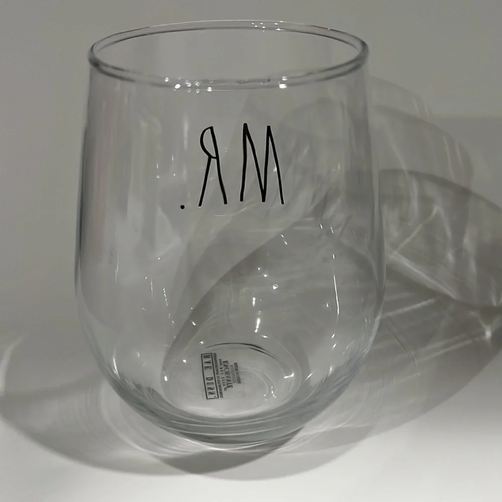 Rae Dunn MR. Wine Glass